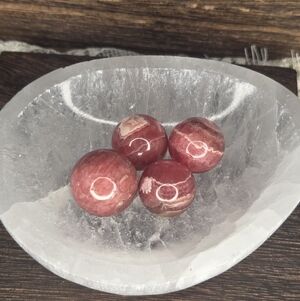 ONE Rhodochrosite Mini Crystal Sphere 1b